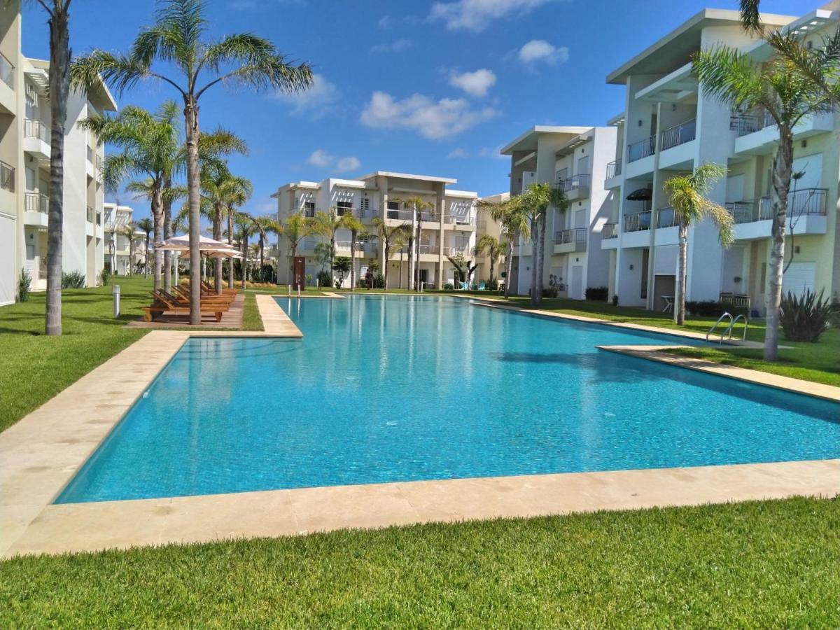 F3 Casabay Beach Sidi Rahal Vue Sur Piscine Exterior photo
