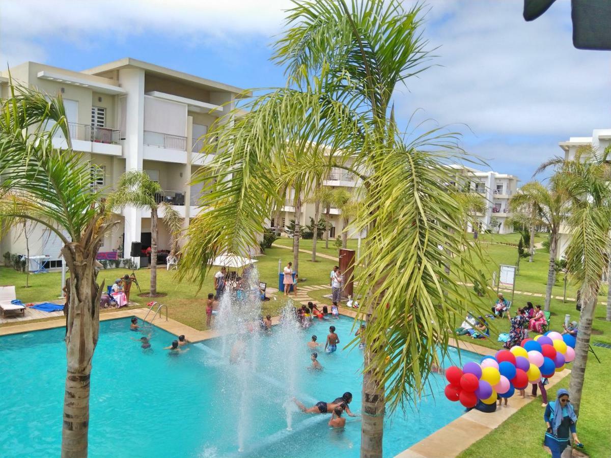 F3 Casabay Beach Sidi Rahal Vue Sur Piscine Exterior photo