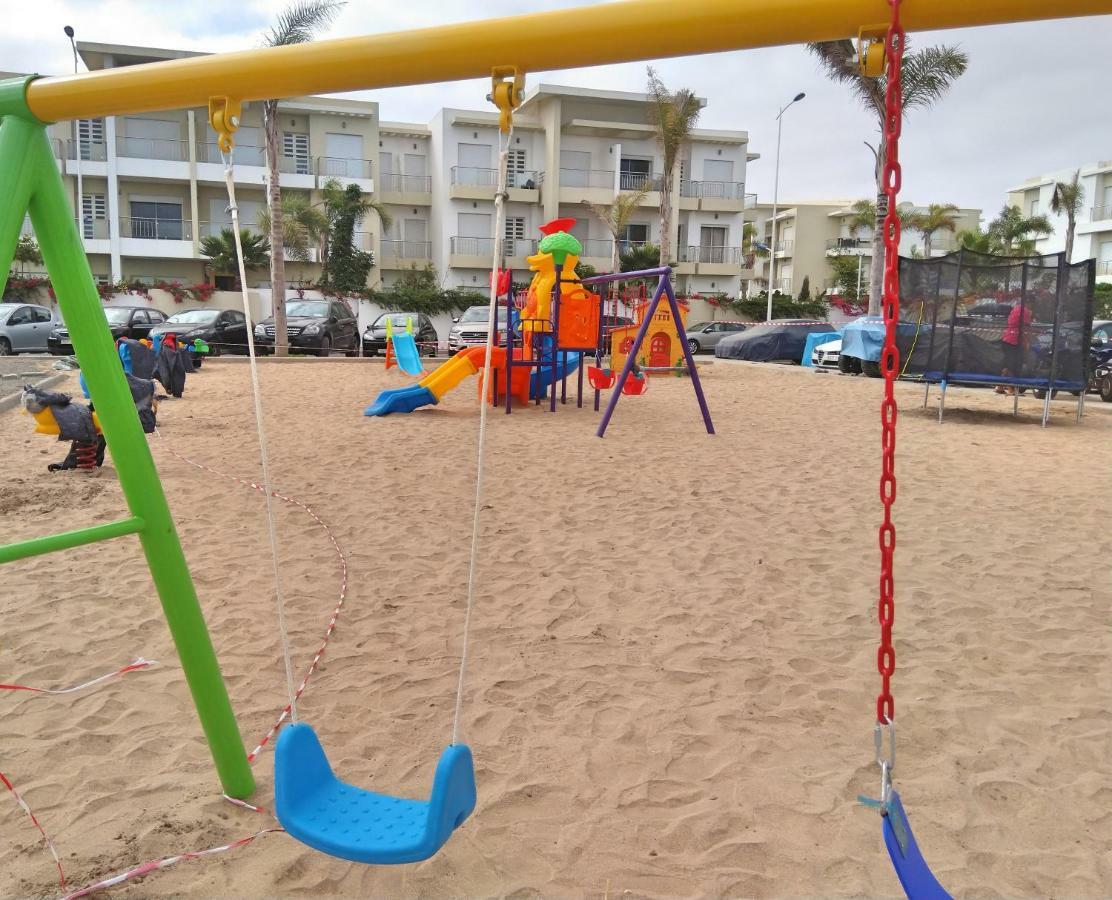 F3 Casabay Beach Sidi Rahal Vue Sur Piscine Exterior photo